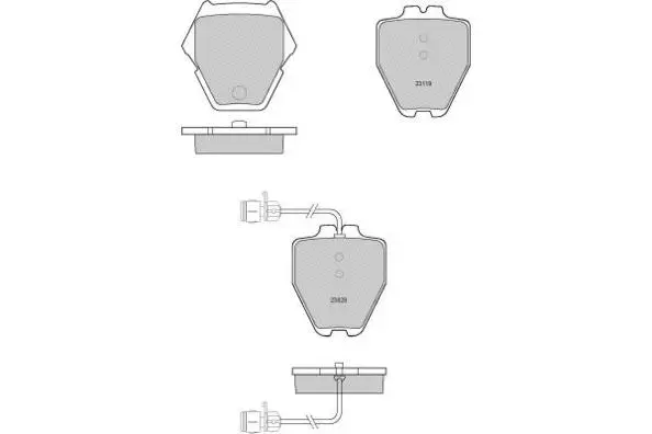 12-1149 E.T.F. Комплект тормозных колодок, дисковый тормоз (фото 1)