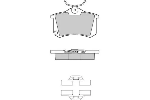 12-1175 E.T.F. Комплект тормозных колодок, дисковый тормоз (фото 1)