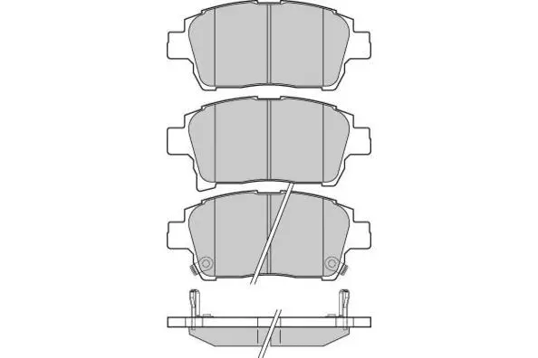 12-1201 E.T.F. Комплект тормозных колодок, дисковый тормоз (фото 1)