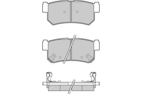 12-1203 E.T.F. Комплект тормозных колодок, дисковый тормоз (фото 1)
