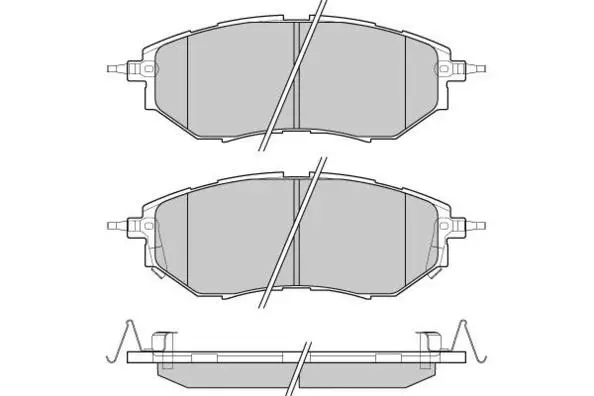 12-1211 E.T.F. Комплект тормозных колодок, дисковый тормоз (фото 1)