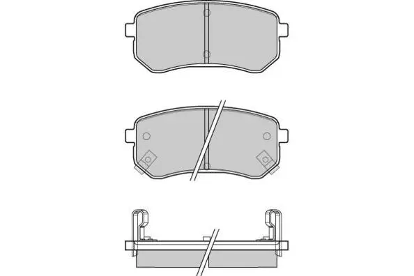 12-1212 E.T.F. Комплект тормозных колодок, дисковый тормоз (фото 1)
