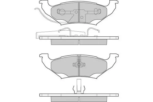 12-1223 E.T.F. Комплект тормозных колодок, дисковый тормоз (фото 1)