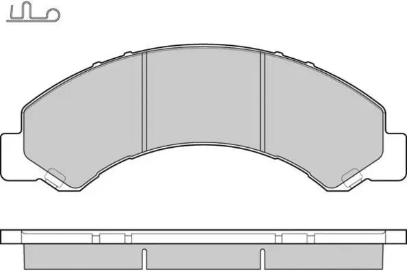12-1235 E.T.F. Комплект тормозных колодок, дисковый тормоз (фото 1)