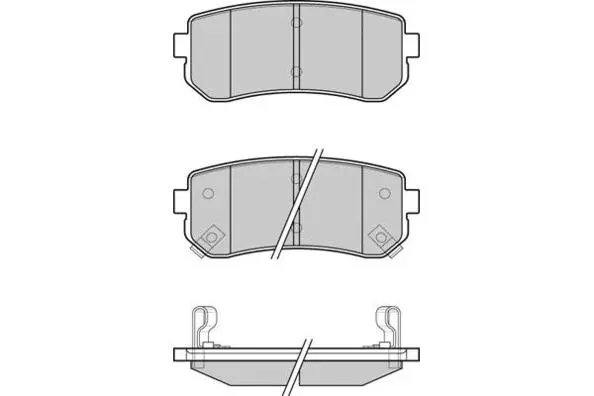 12-1241 E.T.F. Комплект тормозных колодок, дисковый тормоз (фото 1)