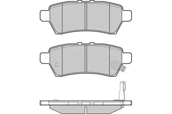 12-1257 E.T.F. Комплект тормозных колодок, дисковый тормоз (фото 1)