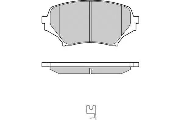 12-1260 E.T.F. Комплект тормозных колодок, дисковый тормоз (фото 1)