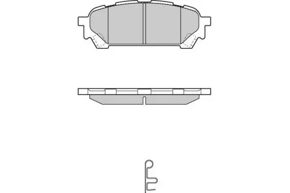 12-1270 E.T.F. Комплект тормозных колодок, дисковый тормоз (фото 1)