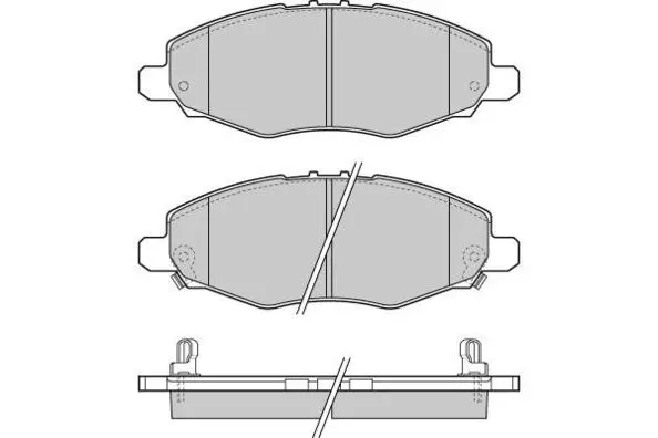 12-1272 E.T.F. Комплект тормозных колодок, дисковый тормоз (фото 1)