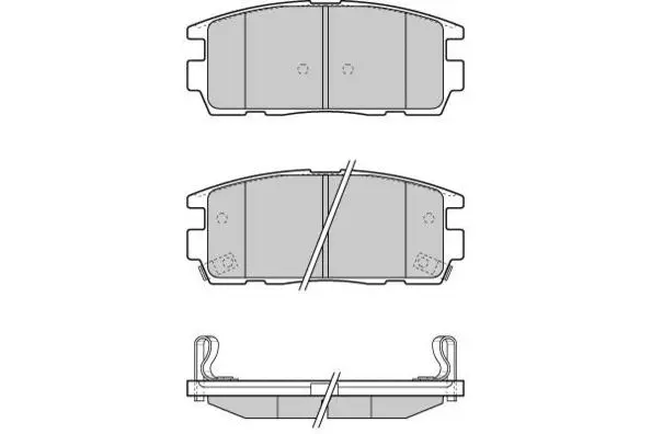 12-1304 E.T.F. Комплект тормозных колодок, дисковый тормоз (фото 1)