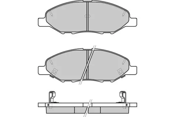 12-1335 E.T.F. Комплект тормозных колодок, дисковый тормоз (фото 1)