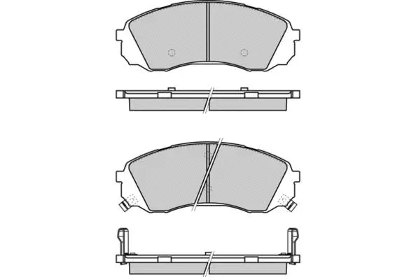 12-1336 E.T.F. Комплект тормозных колодок, дисковый тормоз (фото 1)