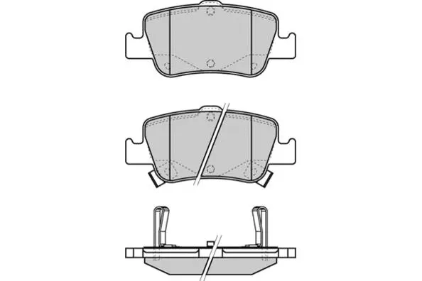 12-1341 E.T.F. Комплект тормозных колодок, дисковый тормоз (фото 1)