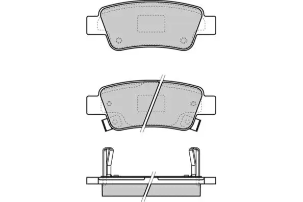 12-1353 E.T.F. Комплект тормозных колодок, дисковый тормоз (фото 1)