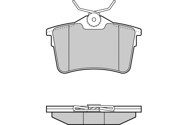 12-1386 E.T.F. Комплект тормозных колодок, дисковый тормоз (фото 1)