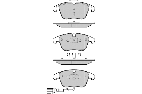 12-1394 E.T.F. Комплект тормозных колодок, дисковый тормоз (фото 1)