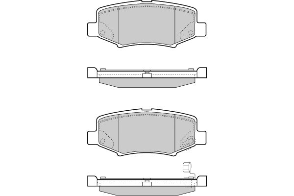 12-1398 E.T.F. Комплект тормозных колодок, дисковый тормоз (фото 1)
