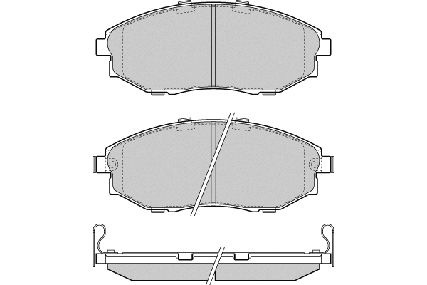 12-1399 E.T.F. Комплект тормозных колодок, дисковый тормоз (фото 1)