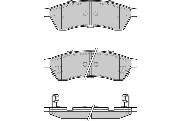 12-1400 E.T.F. Комплект тормозных колодок, дисковый тормоз (фото 1)