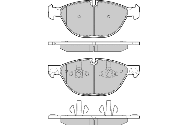 12-1409 E.T.F. Комплект тормозных колодок, дисковый тормоз (фото 1)