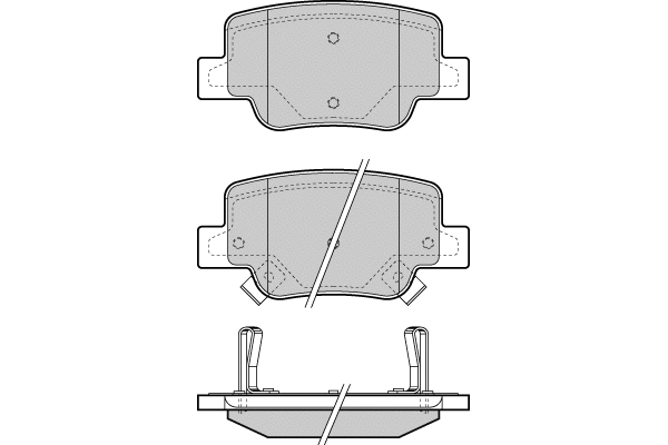 12-1424 E.T.F. Комплект тормозных колодок, дисковый тормоз (фото 1)