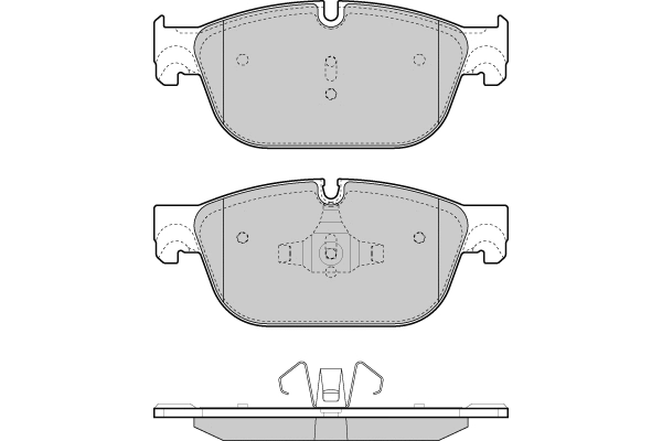 12-1432 E.T.F. Комплект тормозных колодок, дисковый тормоз (фото 1)