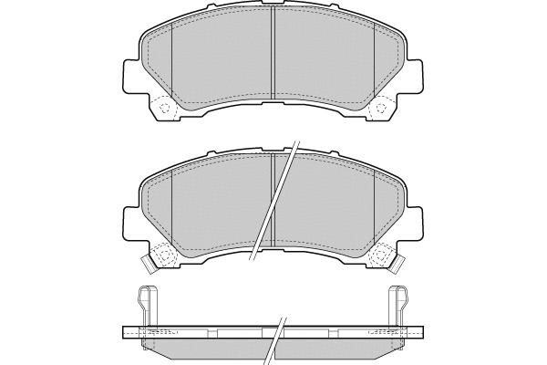 12-1442 E.T.F. Комплект тормозных колодок, дисковый тормоз (фото 1)
