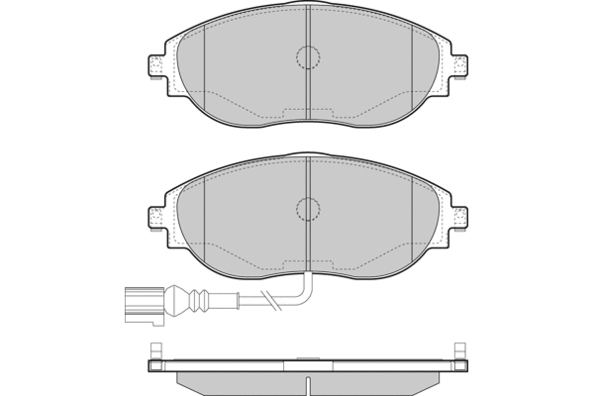 12-1474 E.T.F. Комплект тормозных колодок, дисковый тормоз (фото 1)