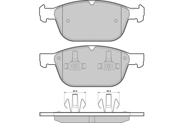 12-1475 E.T.F. Комплект тормозных колодок, дисковый тормоз (фото 1)