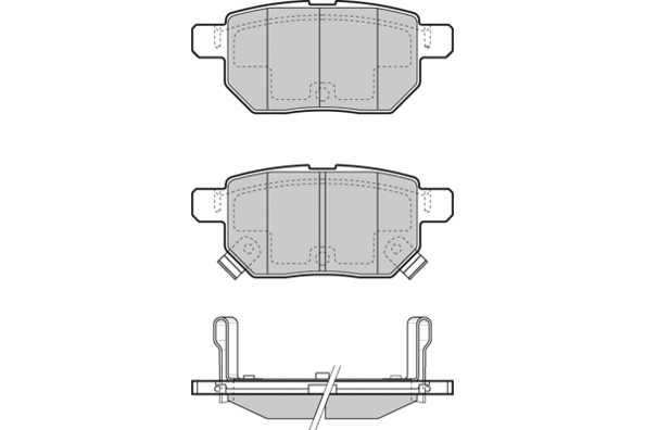 12-1485 E.T.F. Комплект тормозных колодок, дисковый тормоз (фото 1)