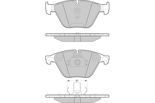 12-1500 E.T.F. Комплект тормозных колодок, дисковый тормоз (фото 1)