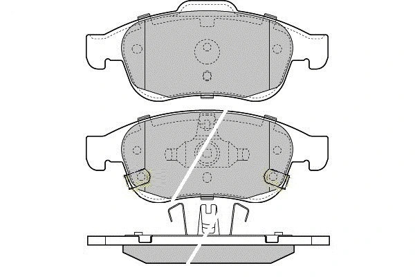 12-1603 E.T.F. Комплект тормозных колодок, дисковый тормоз (фото 1)