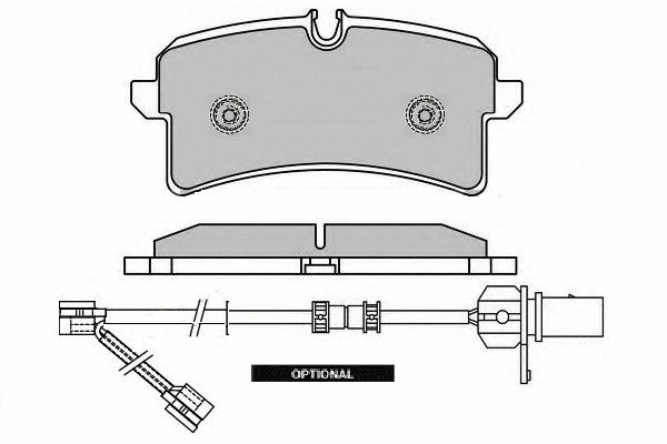 12-1611 E.T.F. Комплект тормозных колодок, дисковый тормоз (фото 1)