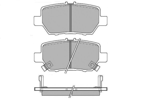 12-1629 E.T.F. Комплект тормозных колодок, дисковый тормоз (фото 1)