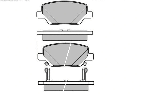 12-1645 E.T.F. Комплект тормозных колодок, дисковый тормоз (фото 1)