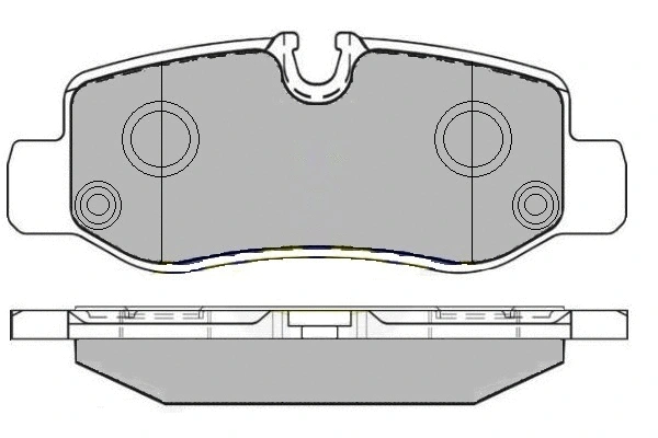 12-1655 E.T.F. Комплект тормозных колодок, дисковый тормоз (фото 1)