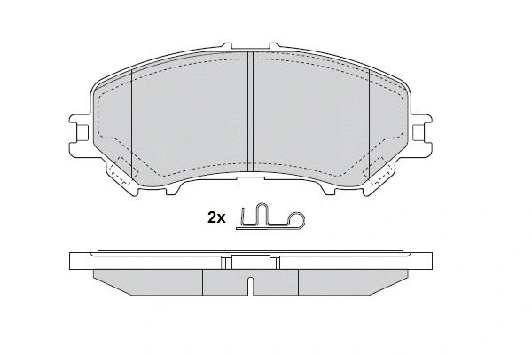 12-1691 E.T.F. Комплект тормозных колодок, дисковый тормоз (фото 1)