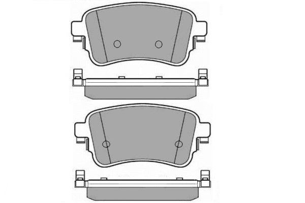 12-1700 E.T.F. Комплект тормозных колодок, дисковый тормоз (фото 1)
