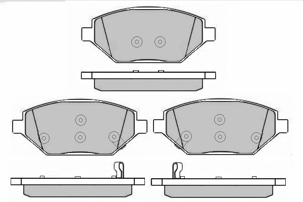 12-1702 E.T.F. Комплект тормозных колодок, дисковый тормоз (фото 1)