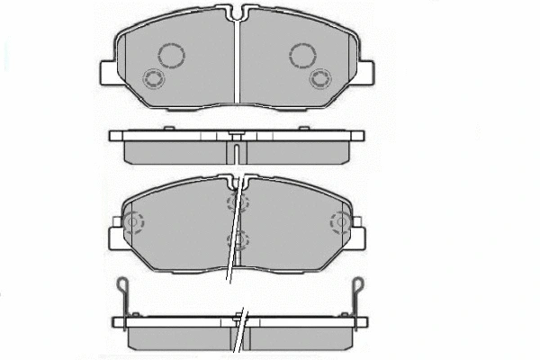 12-1705 E.T.F. Комплект тормозных колодок, дисковый тормоз (фото 1)