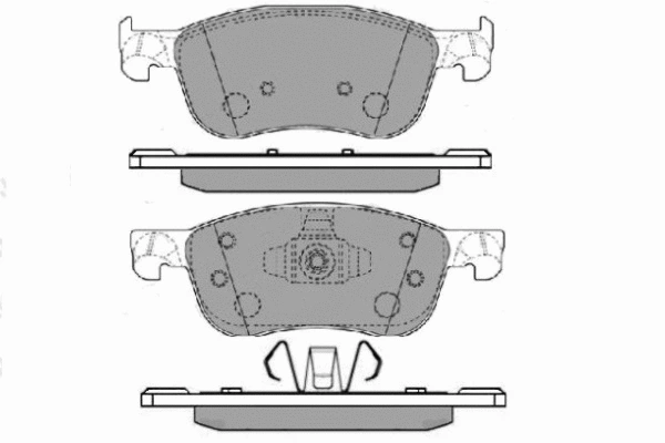12-1708 E.T.F. Комплект тормозных колодок, дисковый тормоз (фото 1)