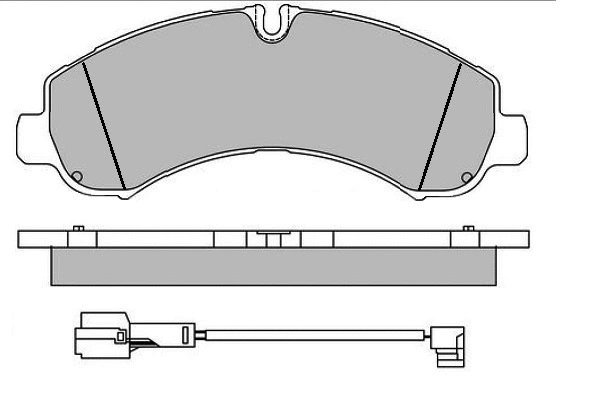 12-1717 E.T.F. Комплект тормозных колодок, дисковый тормоз (фото 1)