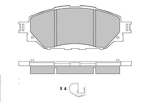 12-1731 E.T.F. Комплект тормозных колодок, дисковый тормоз (фото 1)