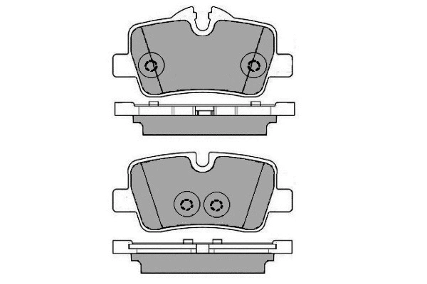 12-1741 E.T.F. Комплект тормозных колодок, дисковый тормоз (фото 1)