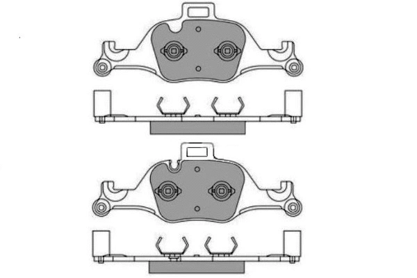 12-1753 E.T.F. Комплект тормозных колодок, дисковый тормоз (фото 1)