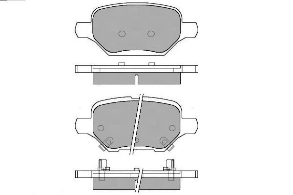 12-1757 E.T.F. Комплект тормозных колодок, дисковый тормоз (фото 1)
