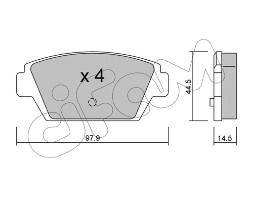 822-226-0 CIFAM Комплект тормозных колодок, дисковый тормоз (фото 1)