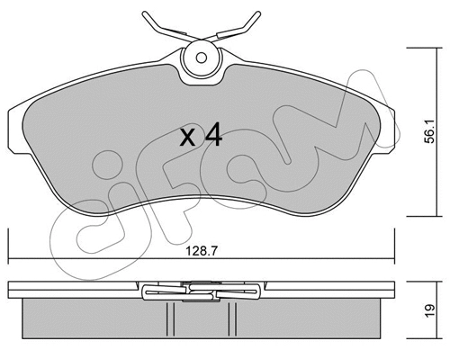 822-329-0 CIFAM Комплект тормозных колодок, дисковый тормоз (фото 1)