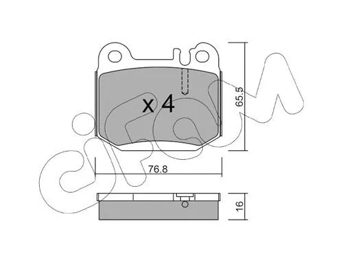 822-564-0 CIFAM Комплект тормозных колодок, дисковый тормоз (фото 1)