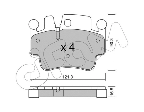822-657-0 CIFAM Комплект тормозных колодок, дисковый тормоз (фото 1)